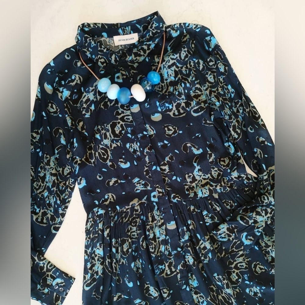 🐆Denim Hunter🐆 Leopard Print Shirt Dress